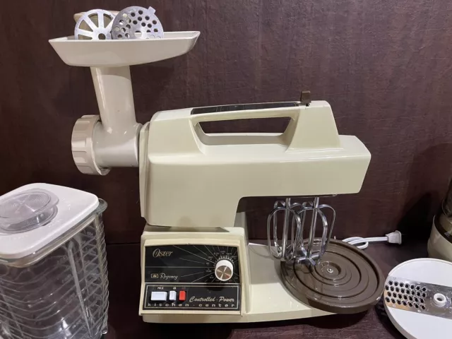 VINTAGE OSTER REGENCY Kitchen Center Food Processor Blender Mixer